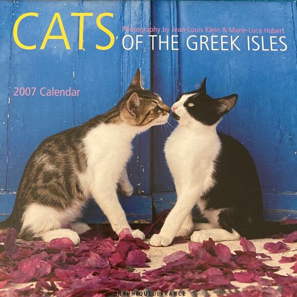 Cats of the Greek Isles Mini Calendar ISBN #0767142438 (2007) EUC - Picture 1 of 3